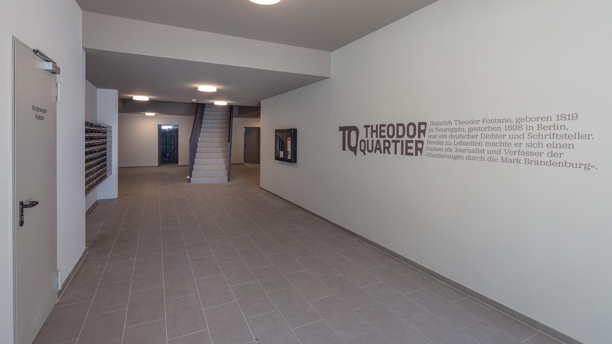 Theodor Quartier: Eingangsbereich in einem der Wohnhäuser