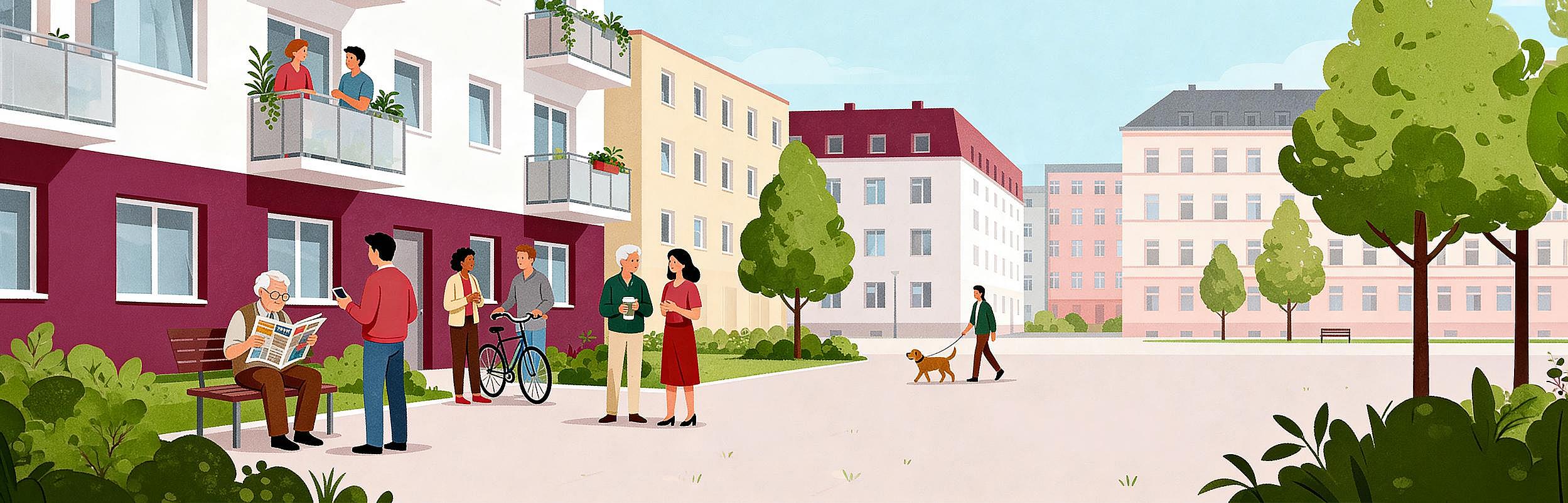 Menschen im Kiez der GESOBAU