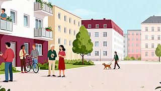 Menschen im Kiez der GESOBAU