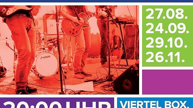 Buntes Plakat Music in the Box
