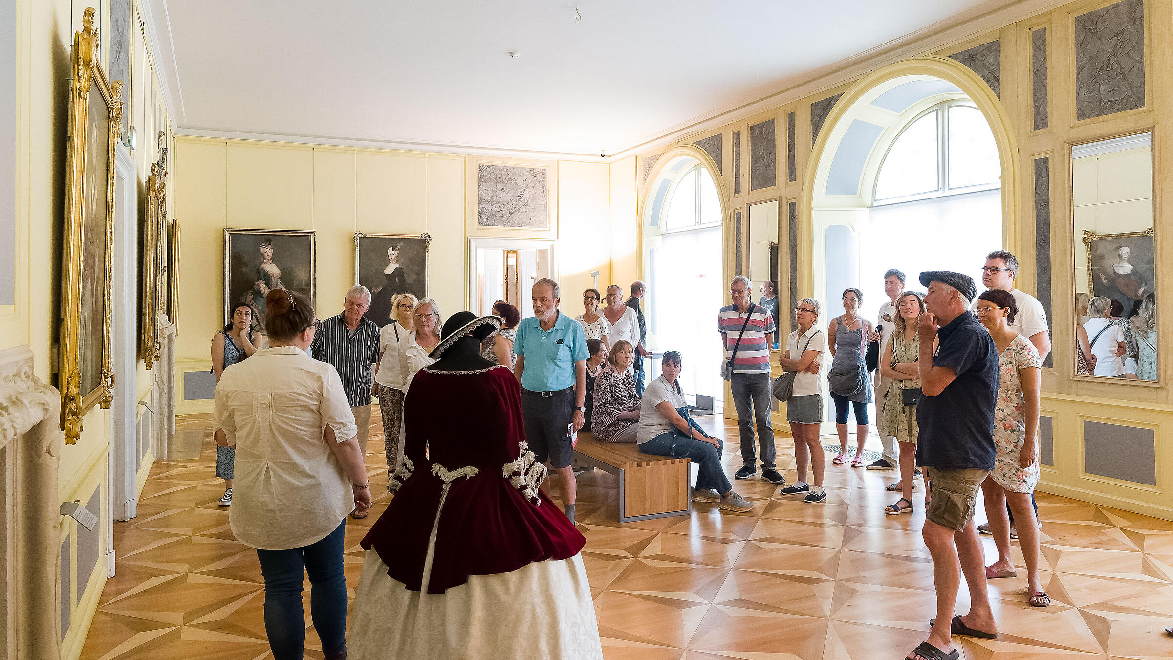 Innenaufnahme zeigt das Schloss Schönhausen.