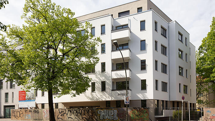 Sechsgeschossiger Neubau in der Mühlenstraße