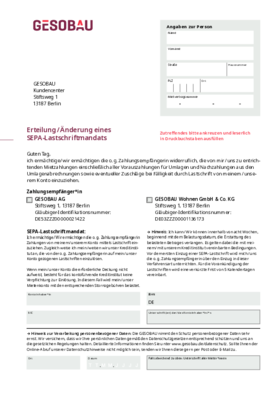 Vorschaubild der PDF-Datei Erteilung SEPA-Lastschriftmandat