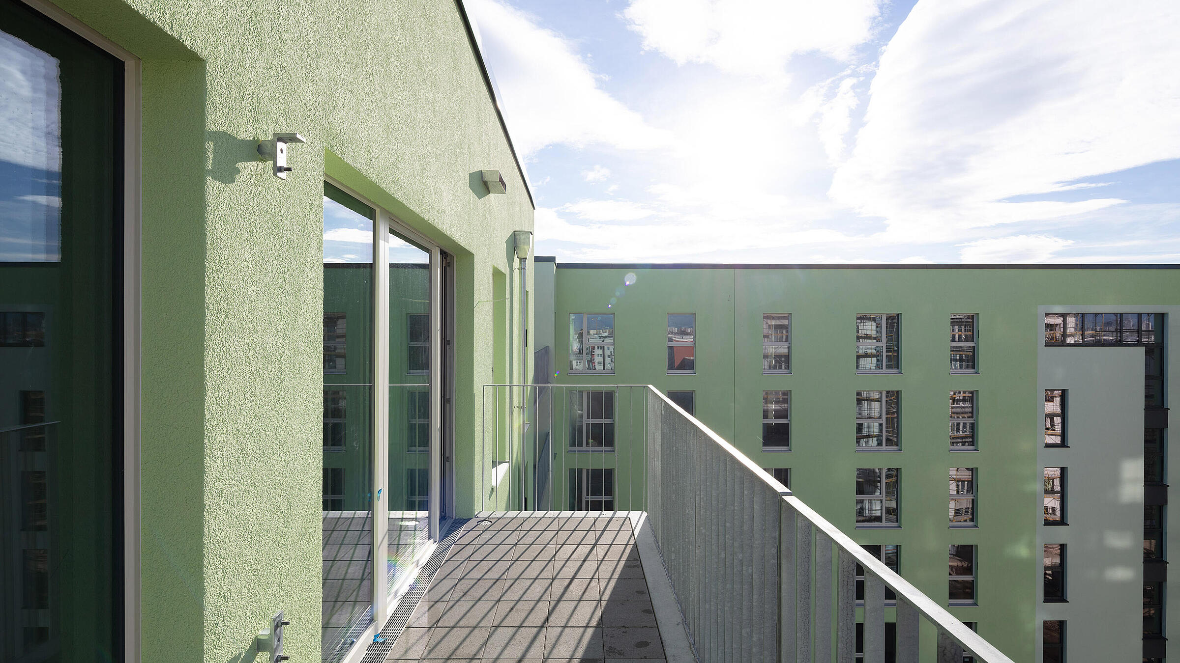 Neubau Stollberger Straße: Blick vom Balkon
