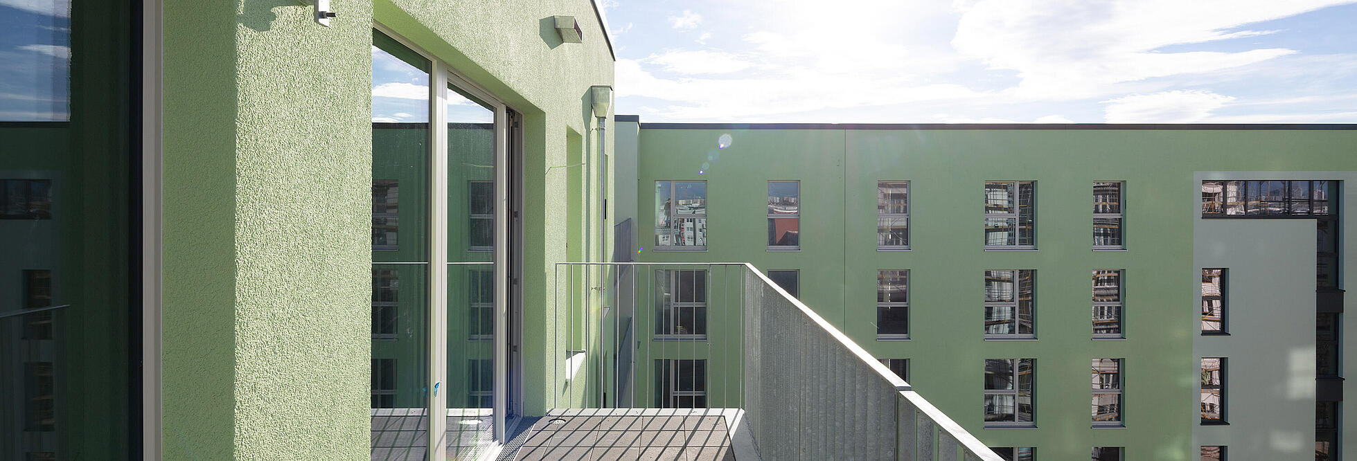 Neubau Stollberger Straße: Blick vom Balkon