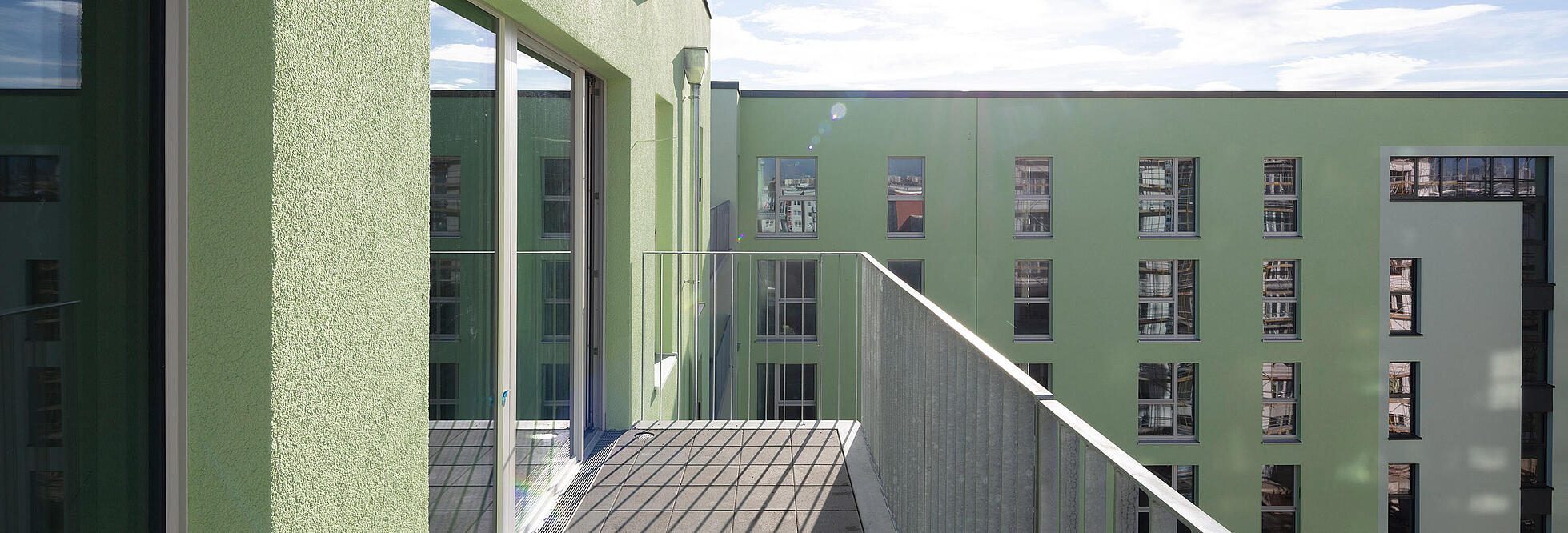 Neubau Stollberger Straße: Blick vom Balkon