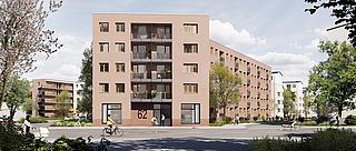 Impression der Neubauten am Hamburger Platz.