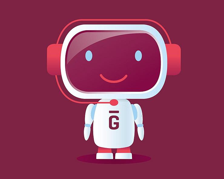 Illustration des Voicebots der GESOBAU.