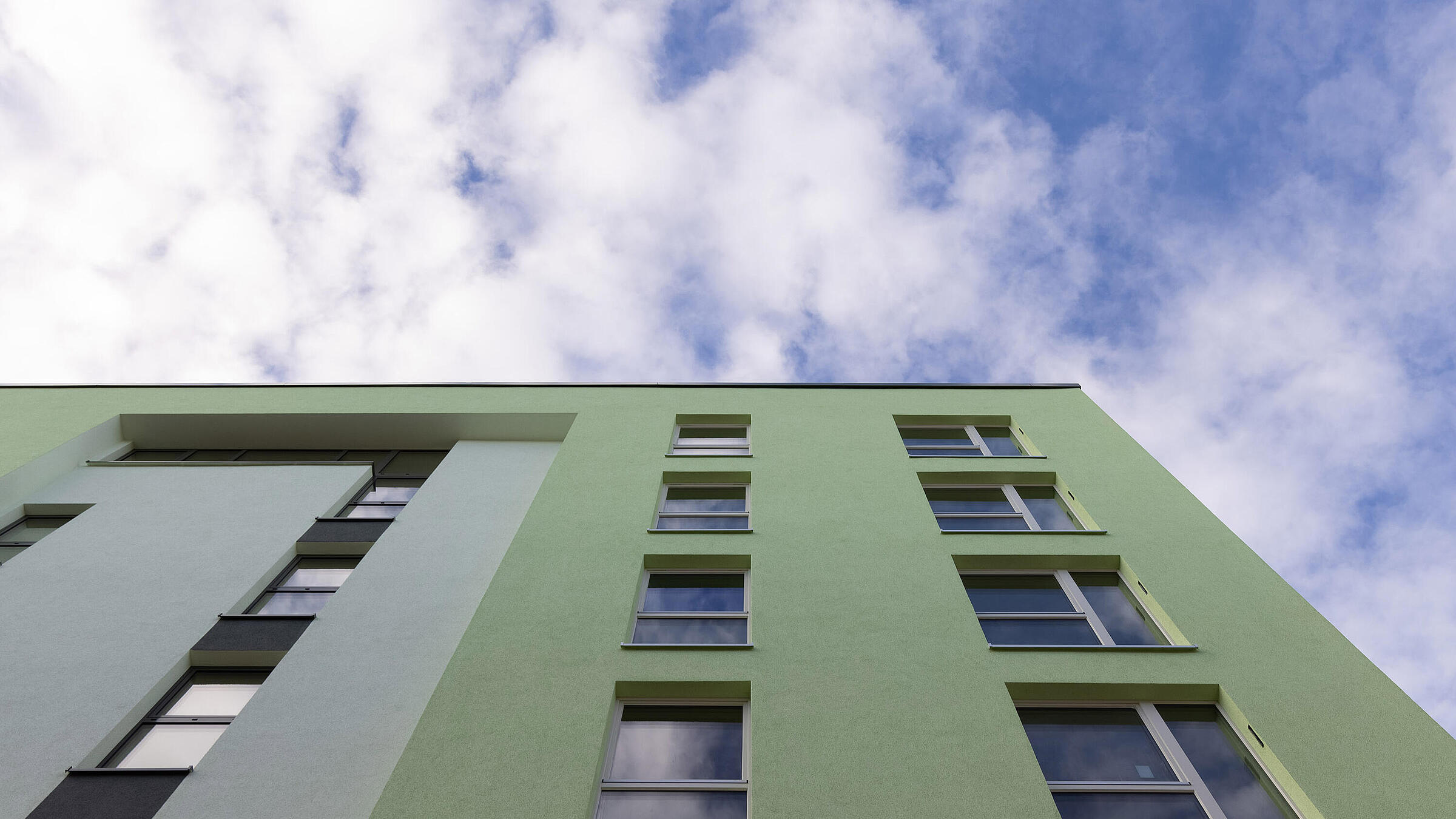 Neubau Stollberger Straße aus der Froschperspektive