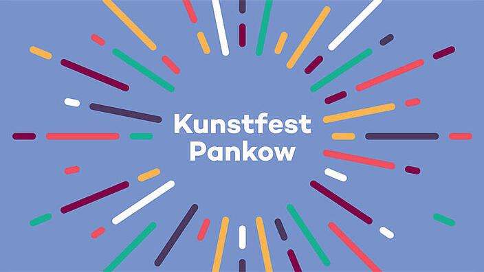 Grafik zeigt das Logo für das Kunstfest Pankow