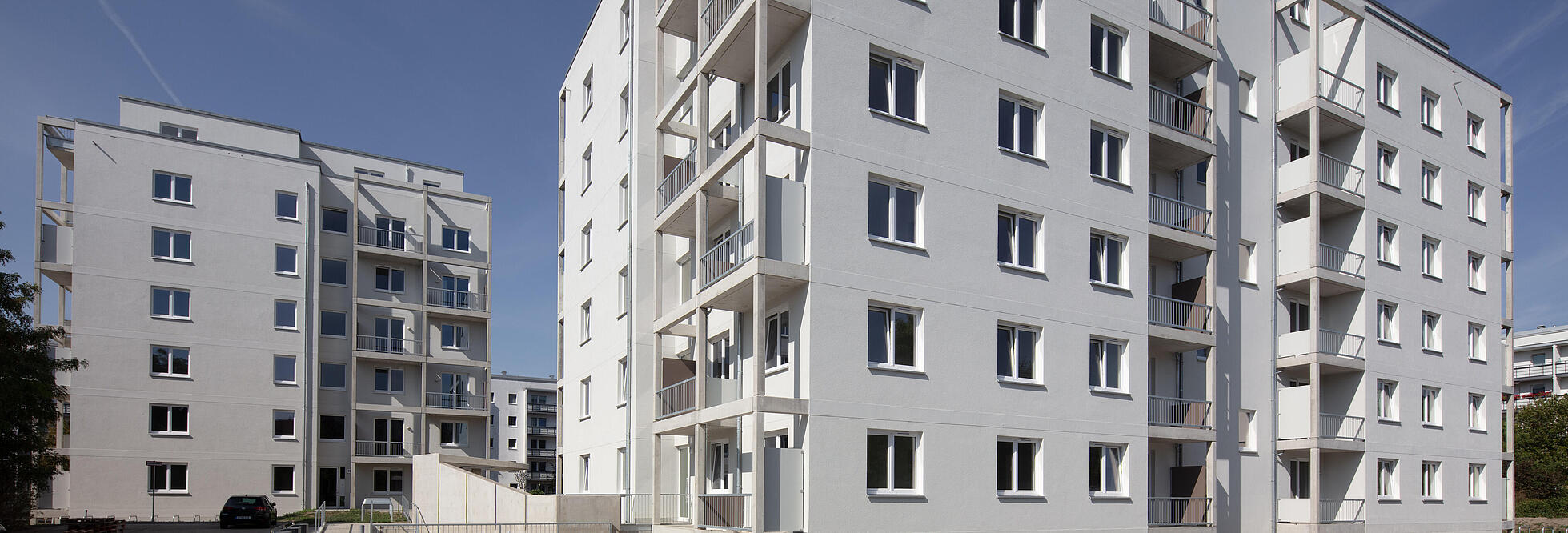 siebengeschossiges freistehendes Wohnhaus in der Stendaler Straße