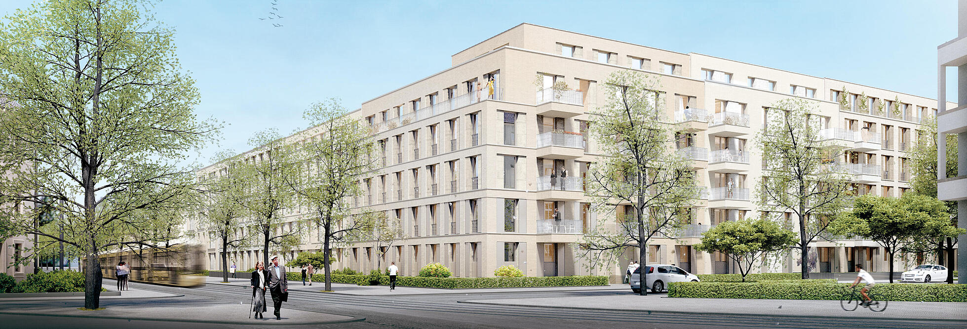 Visualisierung Neubau Mendelstraße