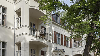 Bild zeigt Wohngebäude im Amalienpark Pankow.