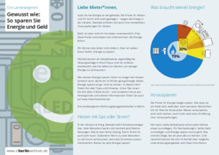 Vorschaubild der PDF-Datei Flyer: Gewusst wie - so sparen Sie Energie und Geld