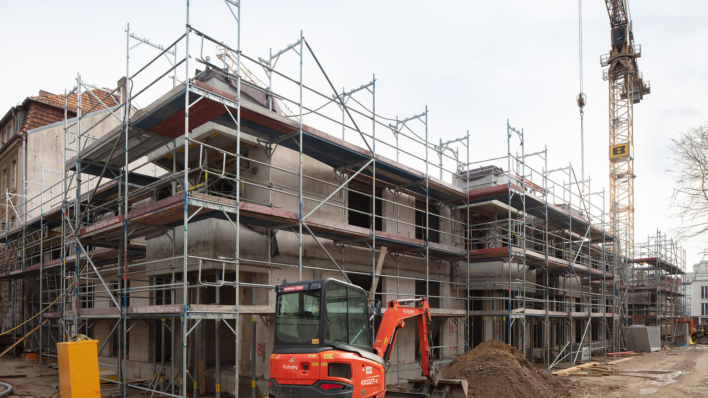 Baustelle Neubau Schlossallee