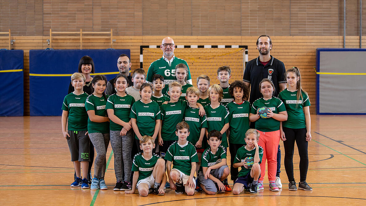 Gruppenbild Kindermannschaft der Füchse Berlin