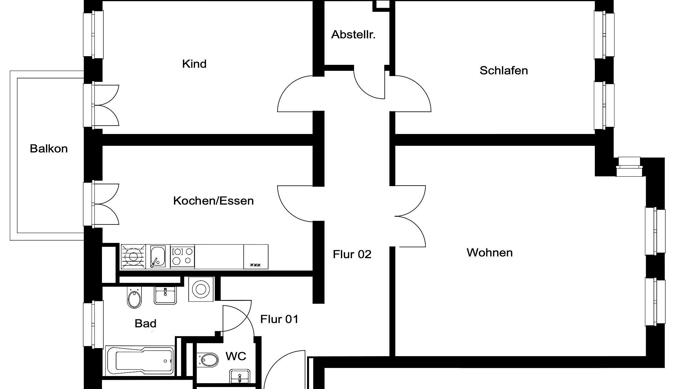 Wohnungsgrundriss