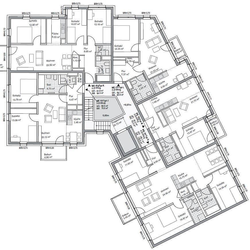 Mühlenstraße 41: Grundriss 3. Obergeschoss