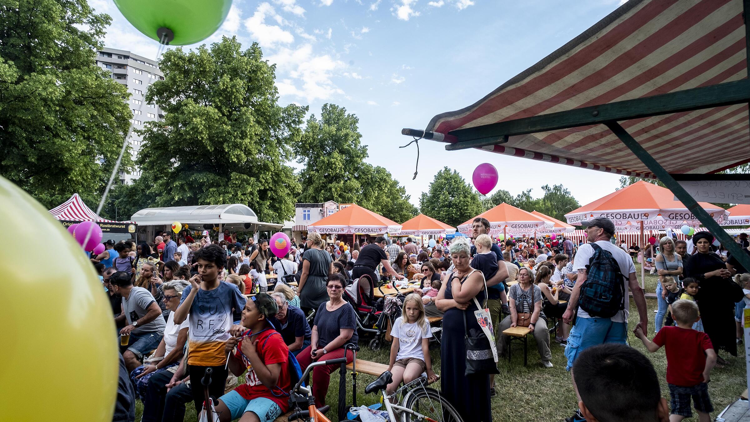 Nachbarschaftsfest mit vielen Besuchern