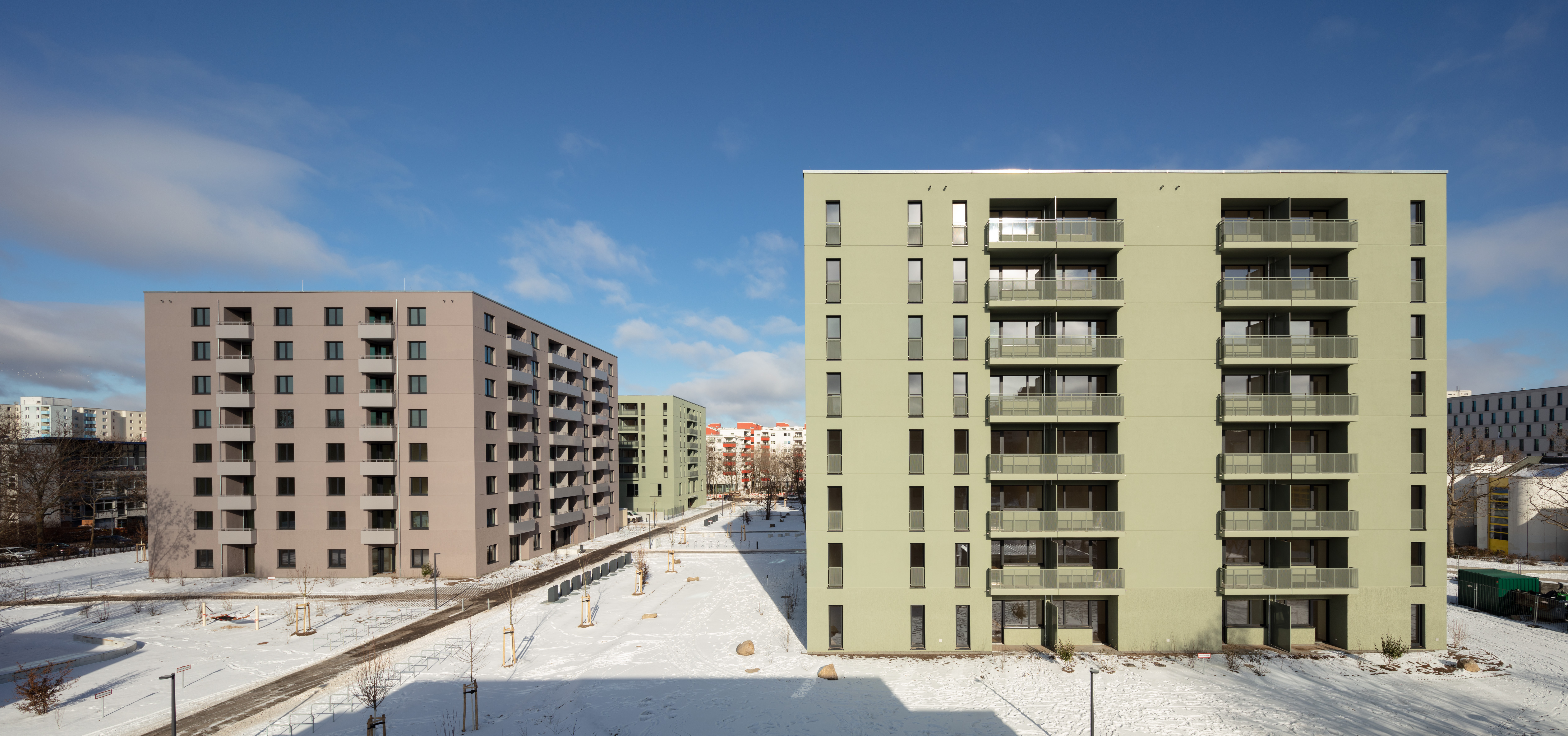 Theodor Quartier: zwei mehrgeschössige Wohnhäuser